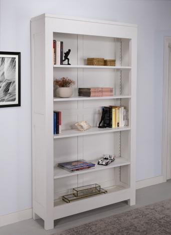 Bibliothque Collection Nature ralise en chne massif 4 tagres Finition Chne Brosse Ivoire  SEULEMENT 1 DISPONIBLE