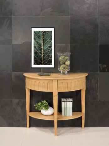 Console Jules r�alis�e en Ch�ne de style Directoire 2 tiroirs sous le plateau