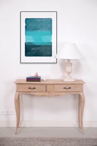 Console Anne-Luce ralise en Chne de style Louis XV Finition Chne Bross