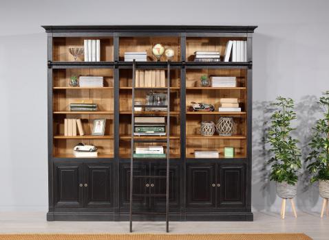 Bibliothque 6 portes Nal ralise en Chne Massif de style Directoire A/chelle 