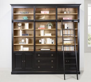 Bibliothque Oliver ralise en Chne Massif de style Directoire 