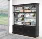 Bibliothque 2 corps 4 portes Louis-Marie, ralise en Chne Massif de style Directoire Avec Echelle  SEULEMENT 1 DISPONIBLE