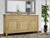 Buffet 3 portes Yann ralis en Chne Massif de style Campagnard Finition Chne Bross