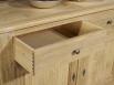 Buffet 3 portes Yann ralis en Chne Massif de style Campagnard Finition Chne Bross