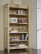 Bibliothque Collection Nature ralise en chne massif 4 tagres Finition chne brosse