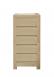 Chiffonnier 5 tiroirs Collection Nature ralise en Chne Massif Finition Chne Bross