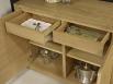 Buffet 3 portes Mathis ralis en Chne de style Contemporain Finition Chne Bross NATUREL