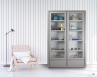 Bibliothque 2 portes 2 tiroirs Mathis ralise en Chne LIGNE CONTEMPORAINE