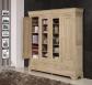 Bibliothque 4 portes Corentin ralise en Chne Massif de style Louis Philippe