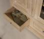 Bibliothque 4 portes Corentin ralise en Chne Massif de style Louis Philippe