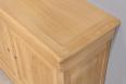 Buffet 2 portes Ethan ralis en chne massif de style Louis Philippe Finition Chne Bross Naturel
