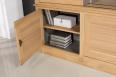 Bibliothque 2 corps Thibaut spcial TV ralise en Chne de style contemporain 