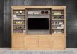 Bibliothque 2 corps Thibaut spcial TV ralise en Chne de style contemporain 
