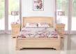 Lit 140*190 Guillaume ralis en chne massif de style Louis Philippe Finition Chne Bross Blanchi