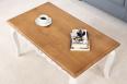 Table basse ralis en chne de style Campagne  Chne dor et Ivoire Patin SEULEMENT 1 DISPONIBLE