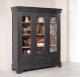Bibliothque 3 portes Hugo ralise en Chne Massif de style Louis Philippe Finition Chne bross
