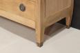 Commode ou Table de nuit 3 tiroirs ralise en Chne de style Directoire Finition Chne Bross Patin