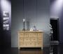 Commode 12 tiroirs Cdric, ralise en Chne Massif de stytle Campagnard