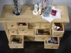 Commode 12 tiroirs Cdric, ralise en Chne Massif de stytle Campagnard