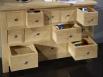 Commode 12 tiroirs Cdric, ralise en Chne Massif de stytle Campagnard