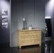 Commode 12 tiroirs Cdric, ralise en Chne Massif de stytle Campagnard