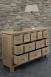 Commode 12 tiroirs Cdric, ralise en Chne Massif de stytle Campagnard