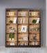 Bibliothque contemporaine Loc ralise en chne compose de 3 modules avec 4 tagres   SEULEMENT 1 DISPONIBLE