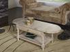 Table basse  volets Jean ralise en Chne massif de style Louis Philippe