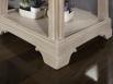 Petite table basse Ines ralise en chne de style Louis Philippe Finition Chne Bross Blanchi