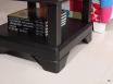 Petite table basse Ines ralise en chne de style Louis Philippe Finition Chne Bross Noir Us - plateau chne dor patin