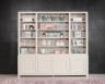 Bibliothque 2 corps Jules ralise en Chne de style contemporain Finition Chne bross gris perle patin