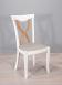 Chaise Sbastien ralise en Chne Massif de style Louis Philippe Finition Chne Bross Ivoire N 1 Croisillon Chne Naturel