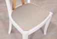 Chaise Sbastien ralise en Chne Massif de style Louis Philippe Finition Chne Bross Ivoire N 1 Croisillon Chne Naturel
