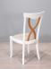 Chaise Sbastien ralise en Chne Massif de style Louis Philippe Finition Chne Bross Ivoire N 1 Croisillon Chne Naturel