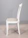 Chaise Sbastien ralise en Chne Massif de style Louis Philippe Finition Chne Bross Ivoire N 1 Croisillon Chne Naturel