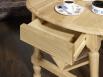 Table Basse ou Bout de Canap Marc-Eric, ralise en Chne de style Louis Philippe Finition Chne Bross Naturel