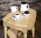 Table Basse ou Bout de Canap Marc-Eric, ralise en Chne de style Louis Philippe Finition Chne Bross Naturel