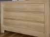 Commode 3 tiroirs ralise en Chne Massif de style Contemporain 