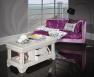 Table Basse Emmanuel ralise en Chne de style Louis Philippe  Finition Chne Bross Gris Perle