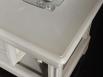 Table Basse Emmanuel ralise en Chne de style Louis Philippe  Finition Chne Bross Gris Perle
