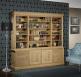 Bibliothque 2 corps Pierre, ralise en Chne Massif de style Louis Philippe LONGUEUR 240 cm Finition chne bross naturel