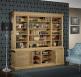 Bibliothque 2 corps Pierre, ralise en Chne Massif de style Louis Philippe LONGUEUR 240 cm Finition chne bross naturel