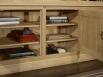Bibliothque 2 corps Pierre, ralise en Chne Massif de style Louis Philippe LONGUEUR 240 cm Finition chne bross naturel