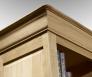 Bibliothque 2 corps Pierre, ralise en Chne Massif de style Louis Philippe LONGUEUR 240 cm Finition chne bross naturel