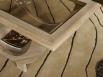 Table Basse Rodrigue en Chne Massif plateau verre Finition Chne Bross Blanchi