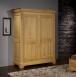 Armoire 2 portes  Salom ralise en Chne Massif de style Louis Philippe Finition Chne Bross Naturel 
