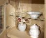 Vitrine 4 portes Loann ralise en Chne Massif de style Contemporain Finition Chne Bross Naturel