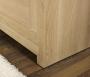 Vitrine 4 portes Loann ralise en Chne Massif de style Contemporain Finition Chne Bross Naturel