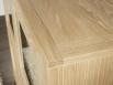 Vitrine 4 portes Loann ralise en Chne Massif de style Contemporain Finition Chne Bross Naturel