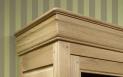 Bibliothque 2 portes Antoine ralise en Chne Massif de style Louis Philippe Finition Chne Bross Naturel